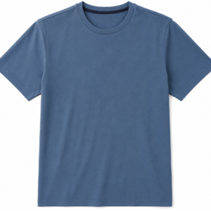 INTEGRITI Men Solid Polo Neck Pure Cotton Navy Blue T-Shirt